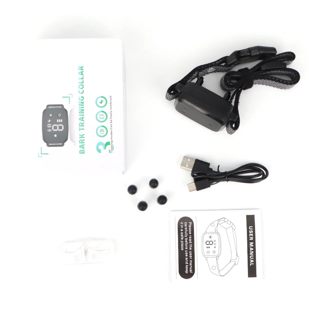 Smart Anti-Bark Dog Collar HD Display Waterproof