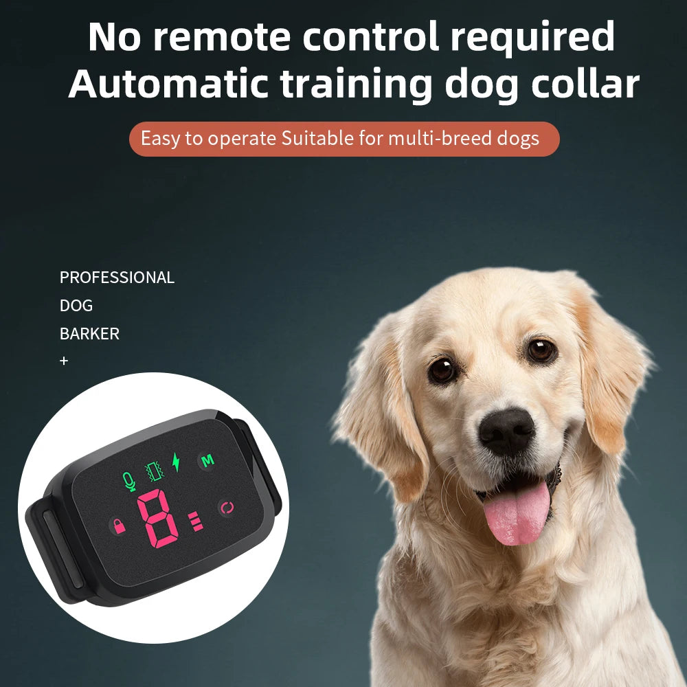 Smart Anti-Bark Dog Collar HD Display Waterproof
